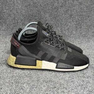 Adidas NMD R1 V2 Running Shoes Boys Size 6 Black Retro Athletic Training Sneaker